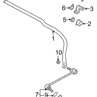 Hyundai OE - Front Suspension - Stabilizer Bar & Components