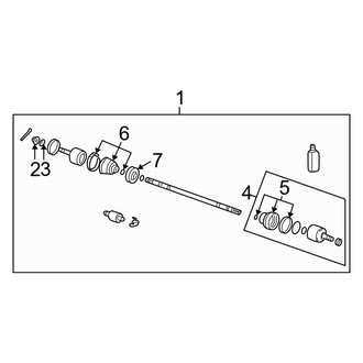 Hyundai OE - Front Suspension - Drive Axles (Base 4-Wheel ABS 2.4L)