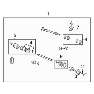 Hyundai OE - Front CV Joint Nut