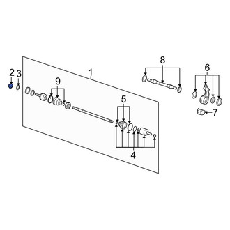 Hyundai OE - Front CV Joint Nut