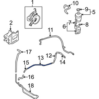 Hyundai OE - Power Steering Return Hose