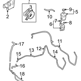 Hyundai OE - Steering Gear & Linkage - Pump & Hoses (GLS / LX)