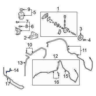 Hyundai OE - Power Steering Return Hose