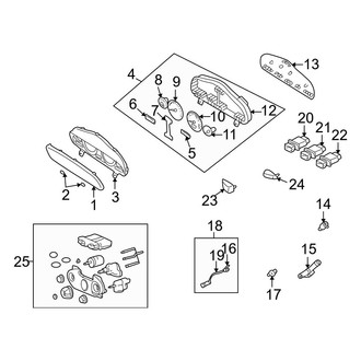 Hyundai OE - Instrument Panel - Cluster & Switches (Base / GLS / LX)