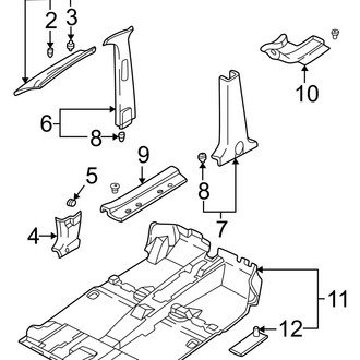 Hyundai OE - Pillars, Rocker & Floor - Interior Trim