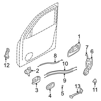 Hyundai OE - Front Door - Lock & Hardware