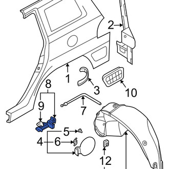 Hyundai OE - Rear Fuel Door Release Handle