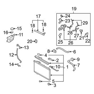 Hyundai OE - Cooling - Radiator & Components (2.7L)