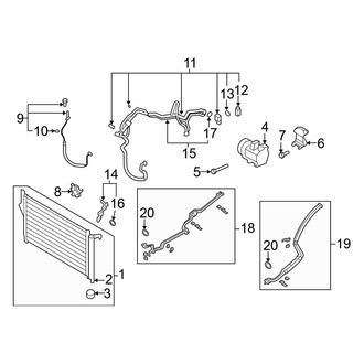Hyundai OE - Air Conditioner & Heater - Condenser, Compressor & Lines