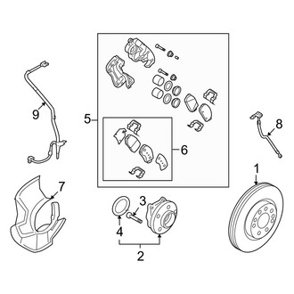 Hyundai OE - Front Suspension - Brake Components