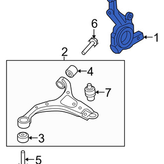 Hyundai OE - Front Left Steering Knuckle