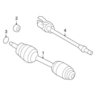 Hyundai OE - Front Suspension - Drive Axles (Limited / SE AWD)