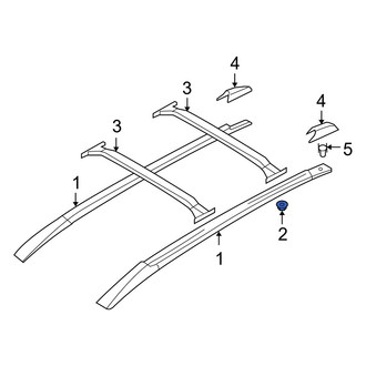 Hyundai OE - Roof Luggage Carrier Side Rail Nut