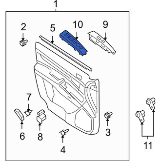 Hyundai OE - Front Left Door Switch Trim Panel