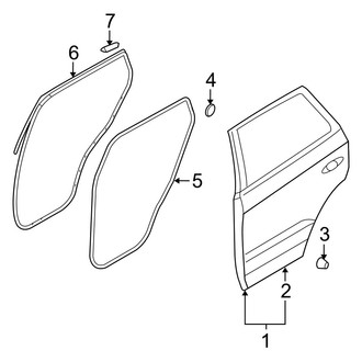 Hyundai OE - Rear Door - Door & Components