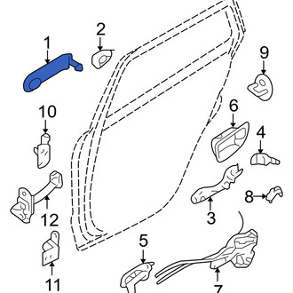 Hyundai OE - Front Outer Exterior Door Handle