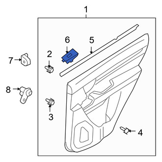 Hyundai OE - Front Left Door Window Switch