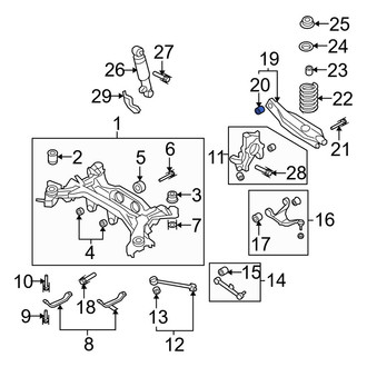 Hyundai OE - Front Forward Suspension Control Arm Bushing