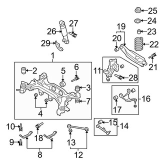 Hyundai OE - Rear Suspension - Suspension Components