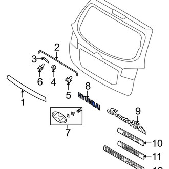 Hyundai OE - Rear Hatch Emblem