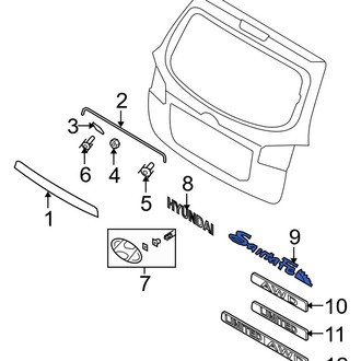 Hyundai OE - Rear Hatch Emblem