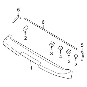 Hyundai OE - Lift Gate - Spoiler