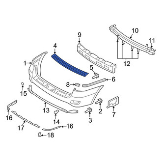 Hyundai OE - Rear Upper Bumper Protection Pad