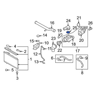Hyundai OE - Engine Coolant Outlet Gasket