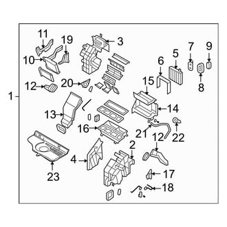 Hyundai OE - Air Conditioner & Heater - Evaporator & Heater Components