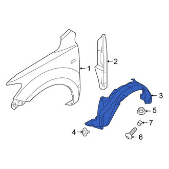 Hyundai OE - Front Right Fender Splash Shield