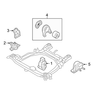 Hyundai OE - Engine & Transmission Mounting (3.5L)
