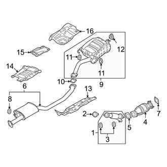 Hyundai OE - Exhaust System - Exhaust Components (2.4L)
