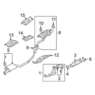 Hyundai OE - Exhaust System - Exhaust Components (3.5L)