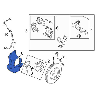 Hyundai OE - Front Left Brake Dust Shield