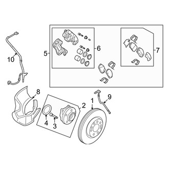 Hyundai OE - Front Suspension - Brake Components