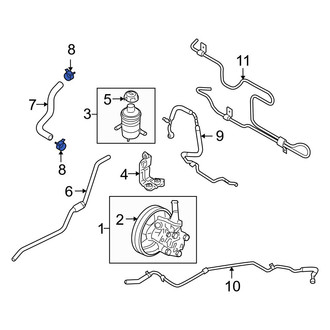 Hyundai OE - Power Steering Hose Clamp