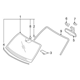 Hyundai OE - Windshield - Glass