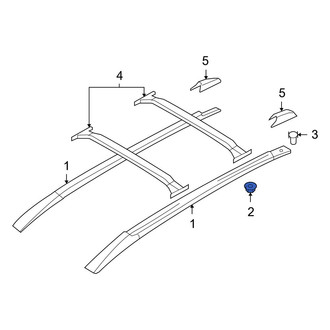 Hyundai OE - Roof Luggage Carrier Side Rail Nut