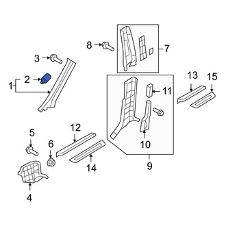 Hyundai OE - Body A-Pillar Trim Panel Screw