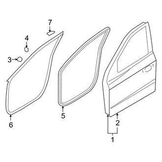 Hyundai OE - Front Door - Door & Components