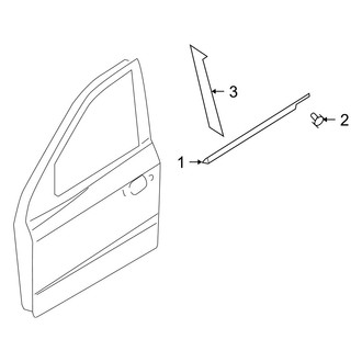 Hyundai OE - Front Door - Exterior Trim