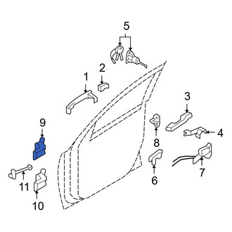 Hyundai OE - Front Right Upper Door Hinge