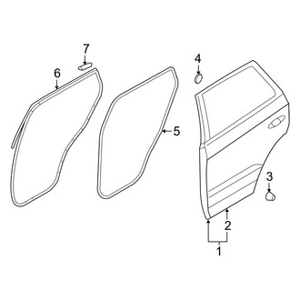 Hyundai OE - Rear Door - Door & Components