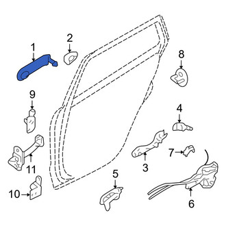 Hyundai OE - Front Outer Exterior Door Handle