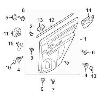 Hyundai OE - Rear Door - Interior Trim