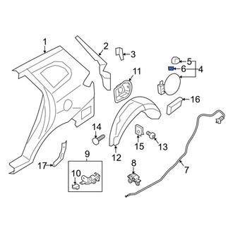 Hyundai OE - Fuel Door Spring