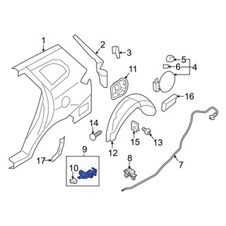 Hyundai OE - Rear Fuel Door Release Handle