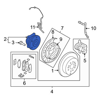 Hyundai OE - Rear Wheel Bearing and Hub Assembly