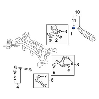 Hyundai OE - Front Rearward Suspension Control Arm Bushing