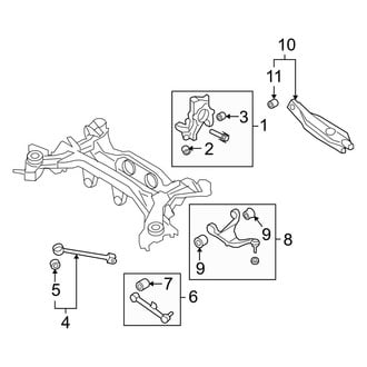 Hyundai OE - Rear Suspension - Suspension Components (FWD 2.4L / 3.5L)